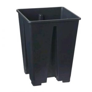 VASO QUADRATO IN PLASTICA 13X13X18 - 2.5L