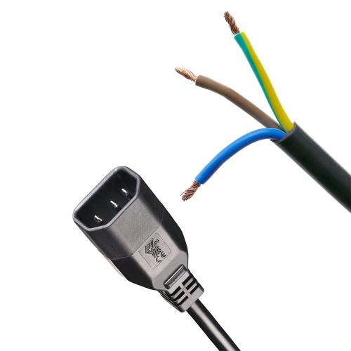 CAVO IEC PLUG (R25) + PUNTALI 3X1 16A 190 CM