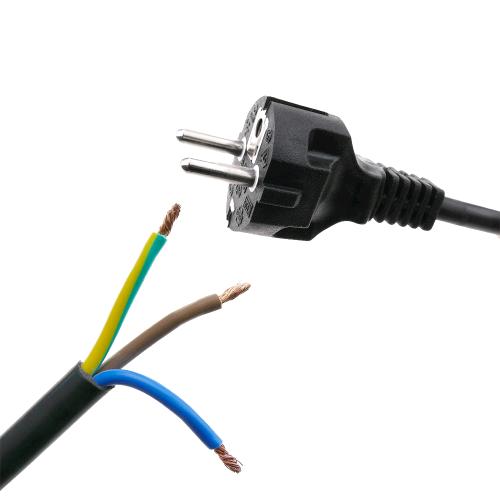 CAVO CON SPINA SCHUKO TRIPOLARE 3X1 16A 160 CM