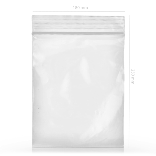 QNUBU - ZIP BAGS - 180X250MM ( BOX 1000 UN )