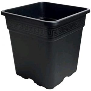 VASO QUADRATO IN PLASTICA 30.5X30.5X30.5 - 18 L