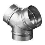 VENTS - GIUNZIONE A Y PER CONDOTTA Ø125 MM - ZINCATA
