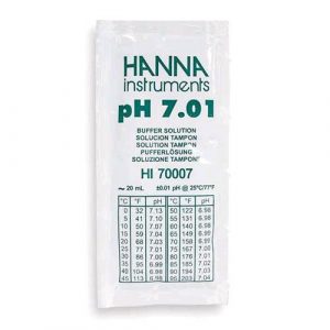 HANNA SCATOLA 25 BUSTINE SOLUZIONE CALIBRAZIONE PH 7.01 USA E GETTA 20 ML - HI70007P