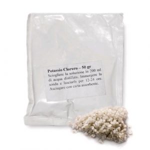 POLVERE SOLUBILE PER PULIZIA ELETTRODI - CLORURO DI POTASSIO - BUSTINA 50 GR