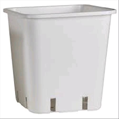 VASO QUADRATO BIANCO 14 LITRI - 28.5X28.5X28.5CM