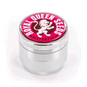 ROYAL QUEEN SEEDS - GRINDER BIG ALLUMINIO DRIP LOGO ROSSO - 4 PARTI 48MM DIAMETRO - 40MM ALTEZZA
