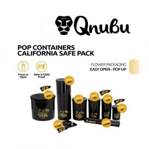 QNUBU - SLIM CASE CONTENITORE PER ESTRAZIONI CALIFORNIA NERO - 25 UNITA'